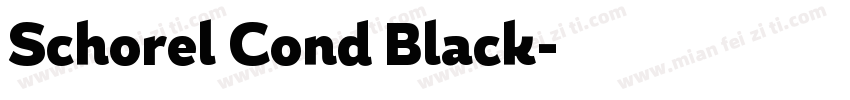Schorel Cond Black字体转换